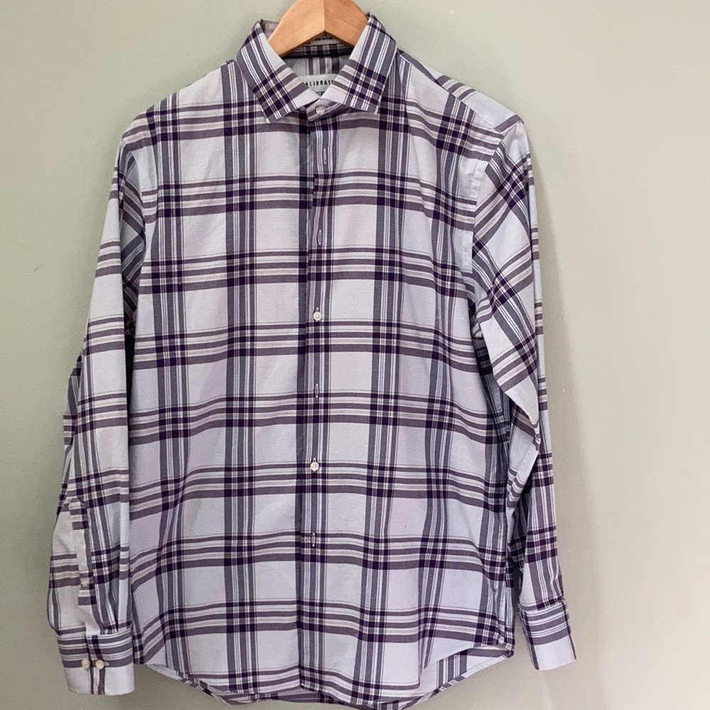 Purple trim fit shirt